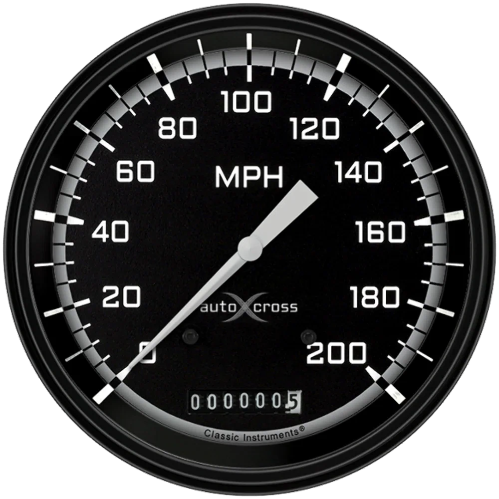AutoCross Gray 4 5_8_ Speedometer AX56GBLF